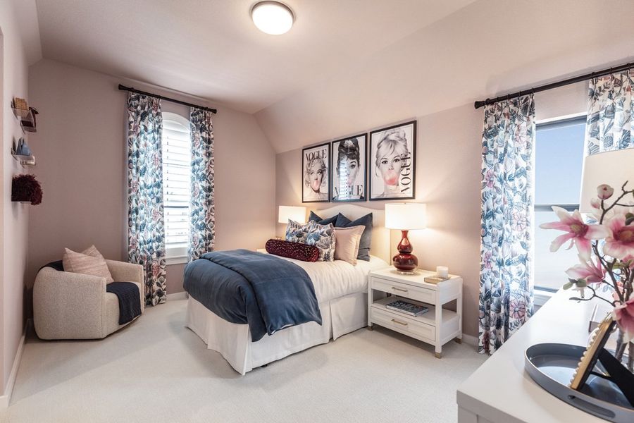 Representative Secondary Bedroom - some options shown Representative Secondary Bedroom - some options shown