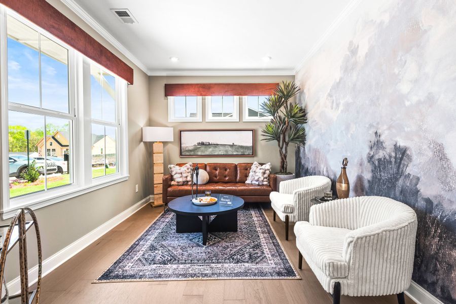 Representative furnished interior of a home built from the Maxwell by Fischer Homes in Easton Park, Dallas (Image 6).
