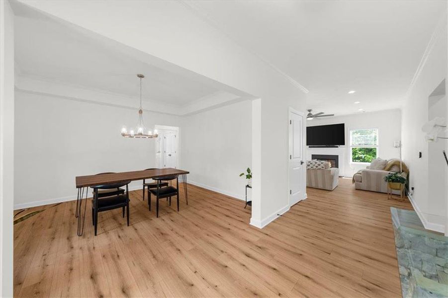 Furnished interior view inside a new home in , Cleveland (Image 6).