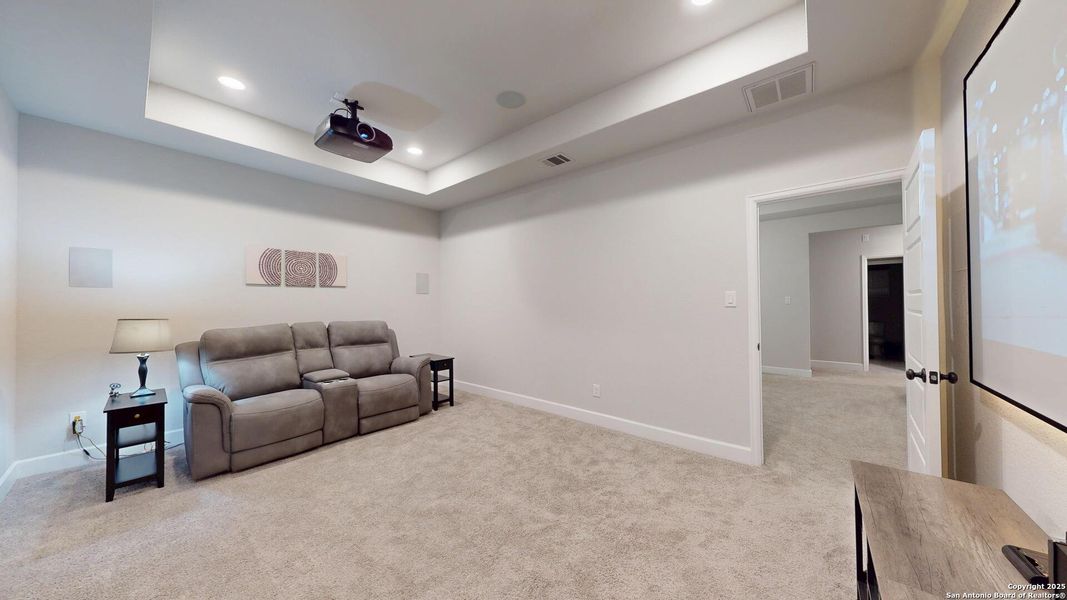Furnished interior view inside a new home in Weston Oaks 55', San Antonio (Image 46).