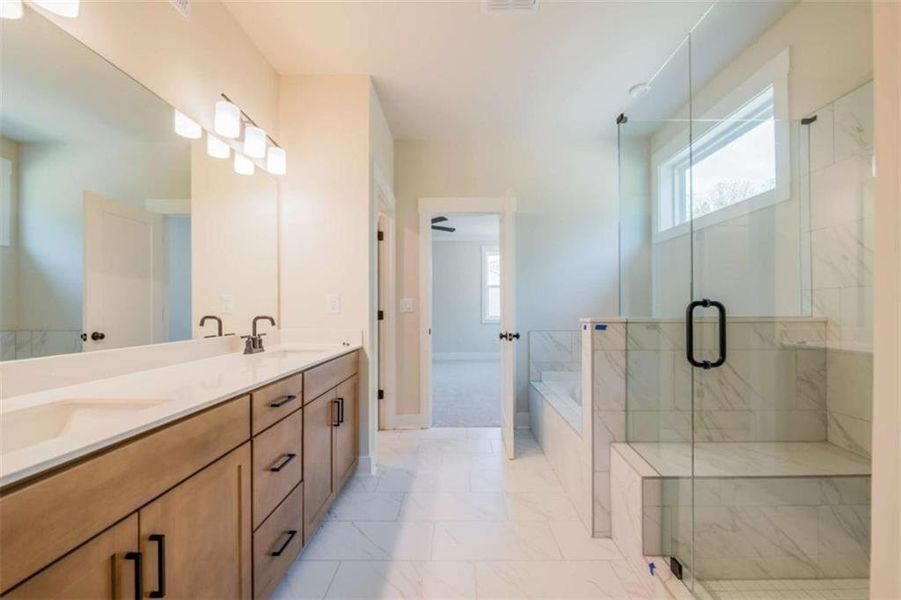 Furnished interior view inside a new home in The Paddocks at Doc Hughes, Buford (Image 30).