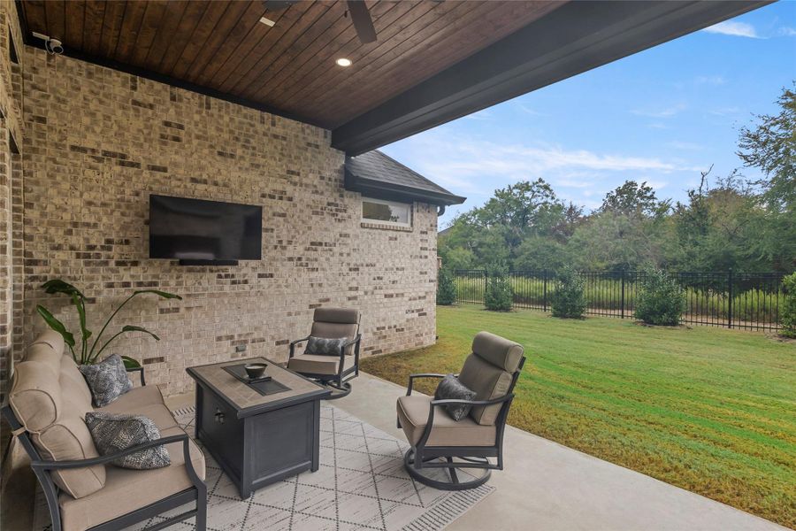 Exterior details and patio area of a home in , Bryan (Image 25). Exterior details and patio area of a home in , Bryan (Image 25).