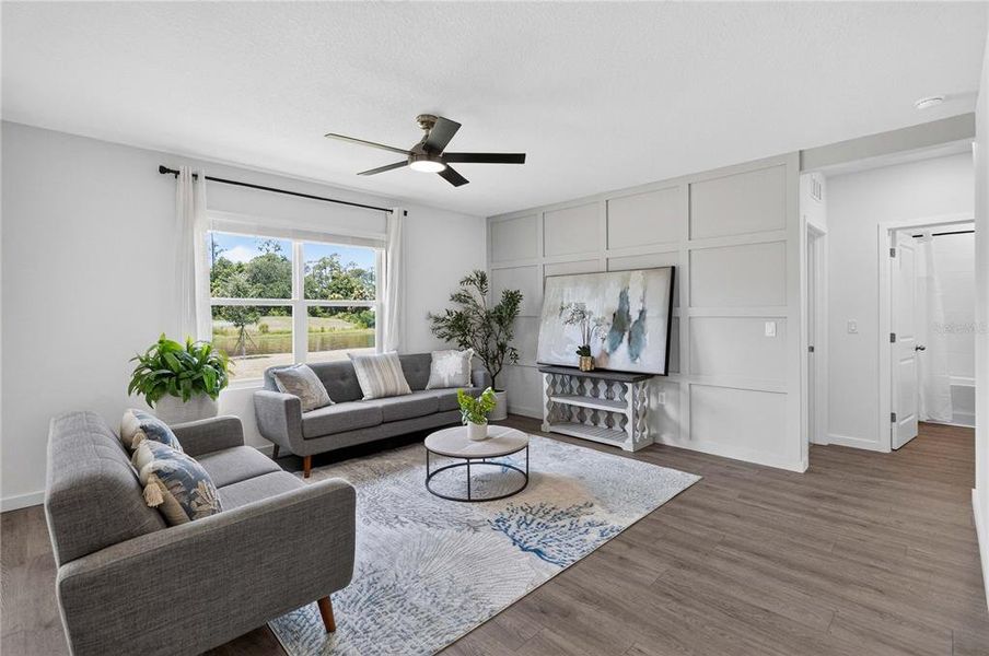 Furnished interior view inside a new home in , Daytona Beach (Image 17). Furnished interior view inside a new home in , Daytona Beach (Image 17).