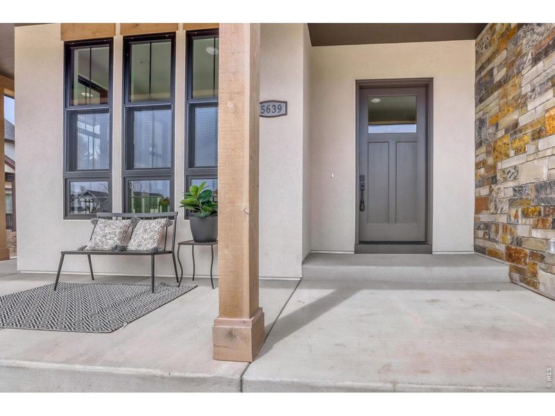 Exterior details and patio area of a home in , Loveland (Image 3).