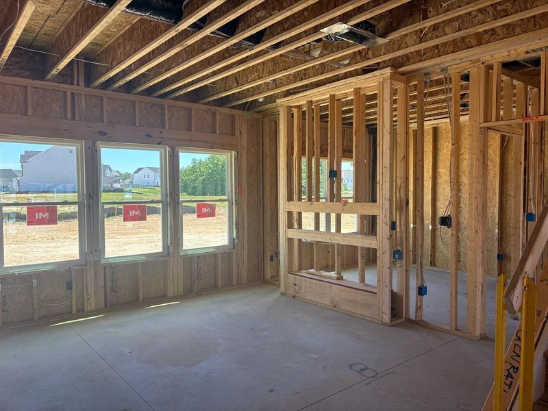 In-progress construction of a new home in The Point, Rolesville, NC (Image 4).