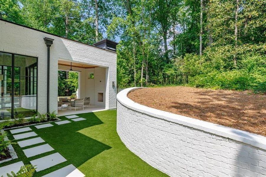 Exterior details and patio area of a home in , Atlanta (Image 65). Exterior details and patio area of a home in , Atlanta (Image 65).