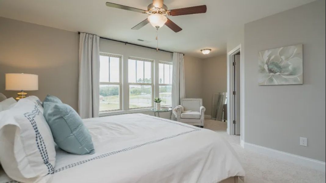 Furnished interior view inside a new home in Battle Bridge, Raleigh (Image 16). Furnished interior view inside a new home in Battle Bridge, Raleigh (Image 16).