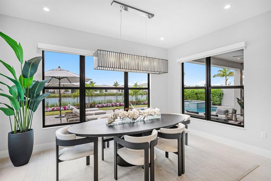 Furnished interior view inside a new home in , Boca Raton (Image 73). Furnished interior view inside a new home in , Boca Raton (Image 73).