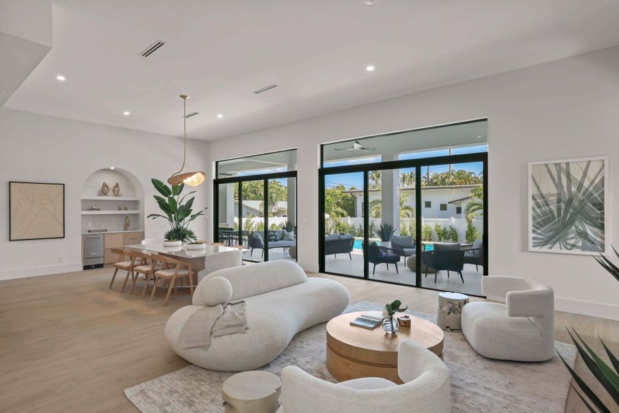 Furnished interior view inside a new home in , Delray Beach (Image 64). Furnished interior view inside a new home in , Delray Beach (Image 64).