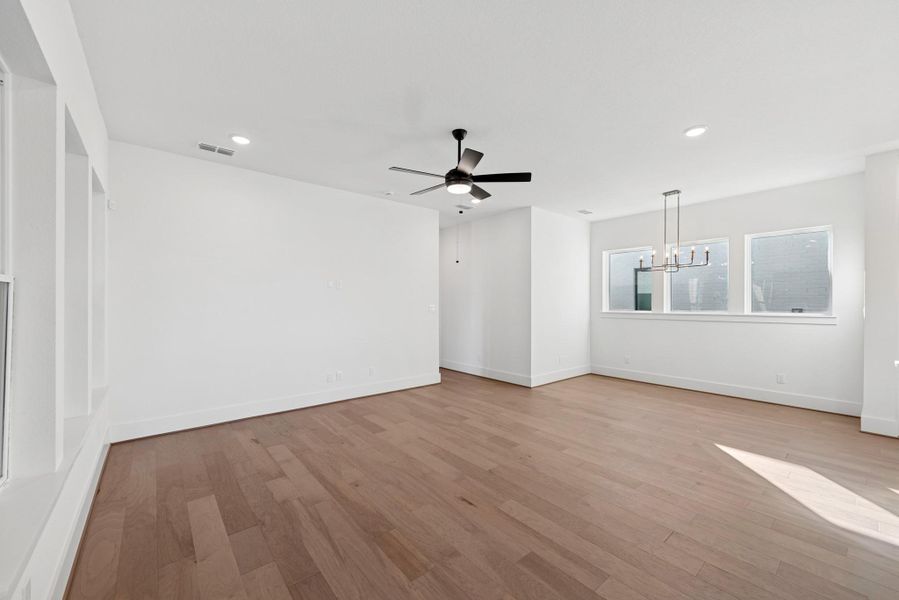 Spacious, unfurnished interior of a new home in Easthaven at Bridgeland Central - Horizon Collection, Cypress (Image 22).