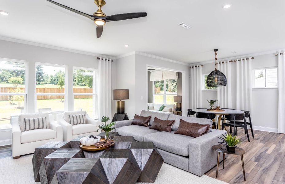 Furnished interior view inside a new home in Browning Stables, Wendell (Image 9).