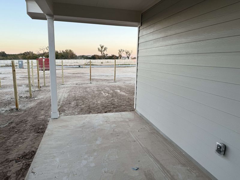 Covered patio