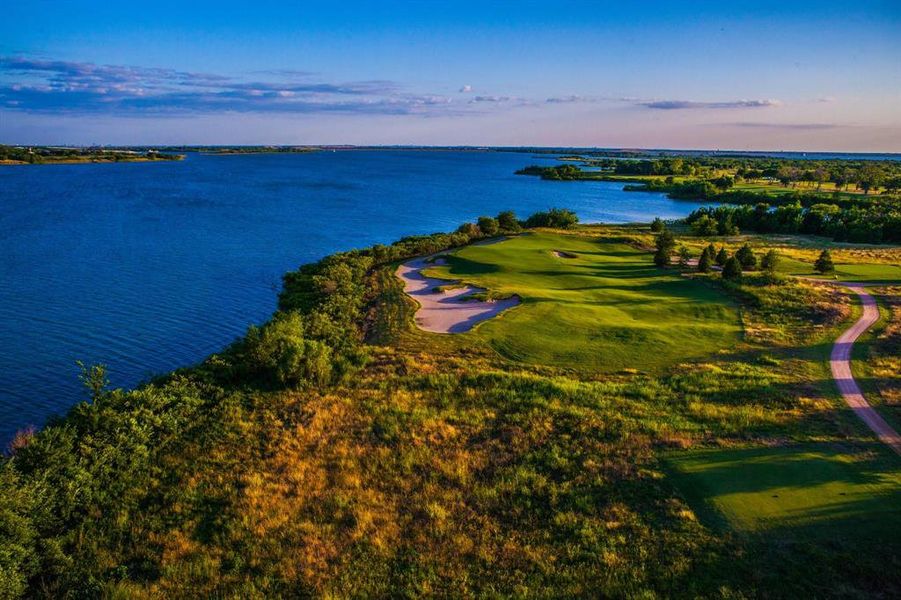 The Tribute golf course with beautiful views of the lake
