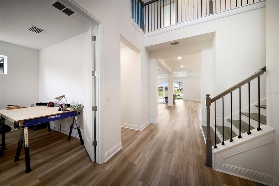 Furnished interior view inside a new home in Sweetwater at Lakewood Ranch, Bradenton (Image 5).