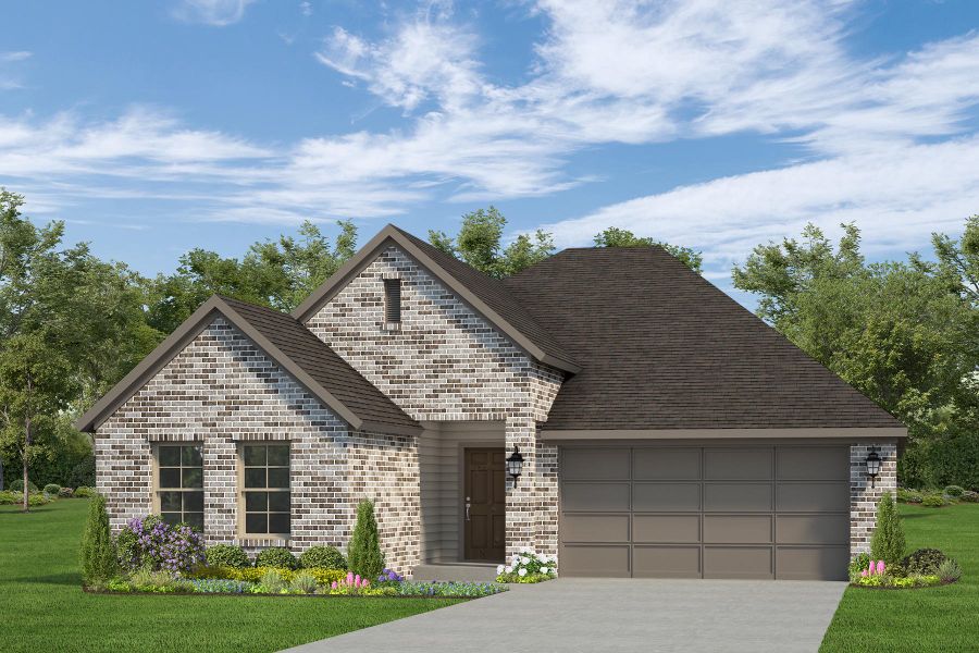 Representative exterior photo of a completed home built from the Cypress by Autograph Homes in Aldeana - Paintbrush Collection, Bonney, TX (Image 4). Representative exterior photo of a completed home built from the Cypress by Autograph Homes in Aldeana - Paintbrush Collection, Bonney, TX (Image 4).