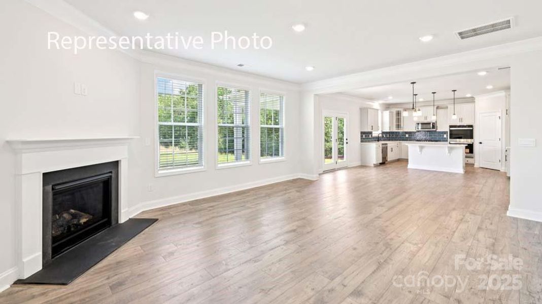 Spacious, unfurnished interior of a new home in Sanctuary at Southgate, Indian Trail (Image 16).
