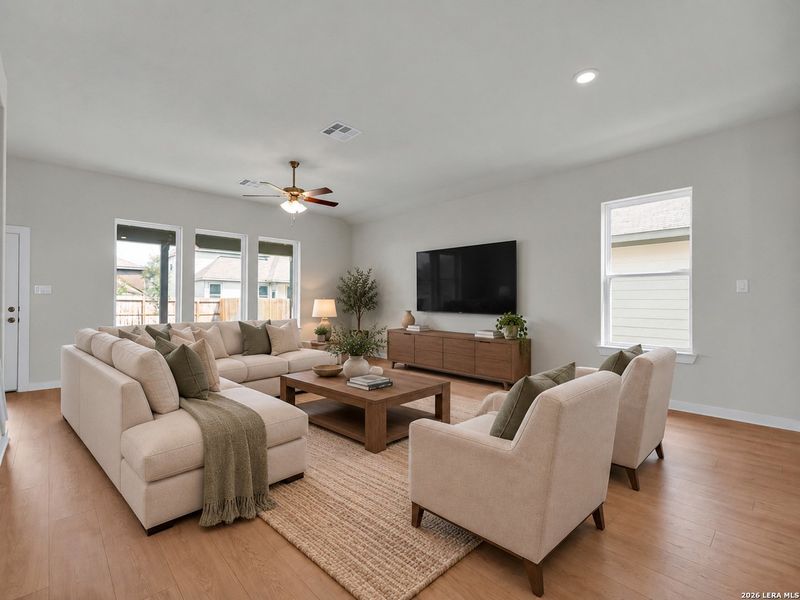 Furnished interior view inside a new home in Morgan Meadows, San Antonio (Image 7).