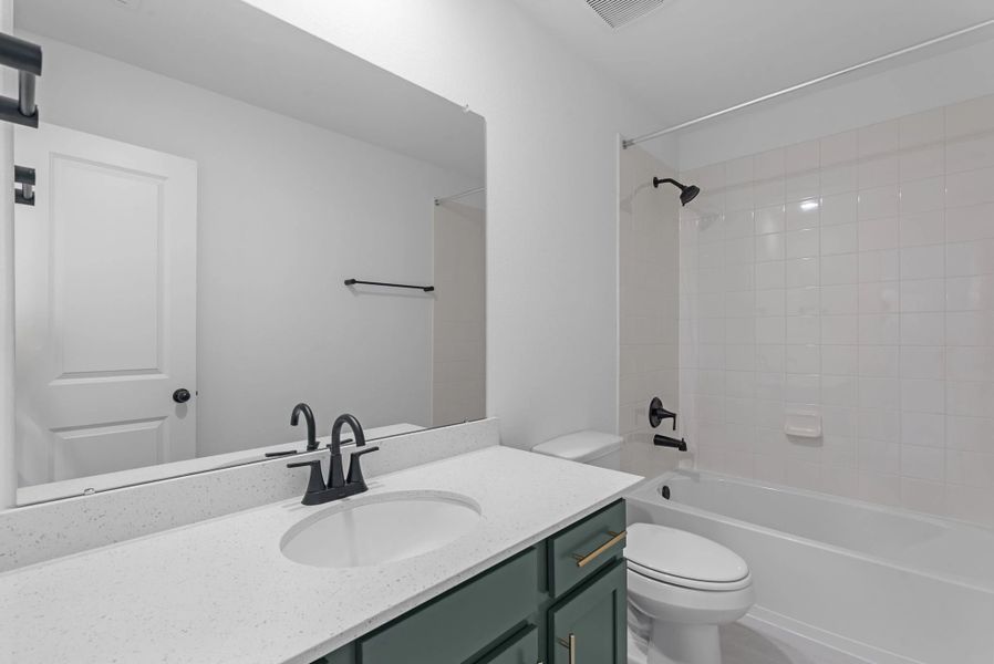 Third bathroom. Sample product photo. Actual exterior and interior selections may vary by homesite. Photo may be virtually staged. Third bathroom. Sample product photo. Actual exterior and interior selections may vary by homesite. Photo may be virtually staged.