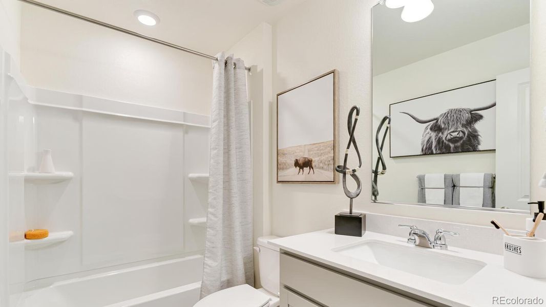 Furnished interior view inside a new home in Revere at Johnstown, Johnstown (Image 17).