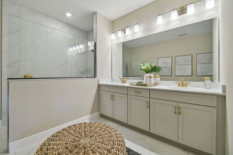 Furnished interior view inside a new home in The Sanctuary – Royal Collection, Punta Gorda (Image 33).