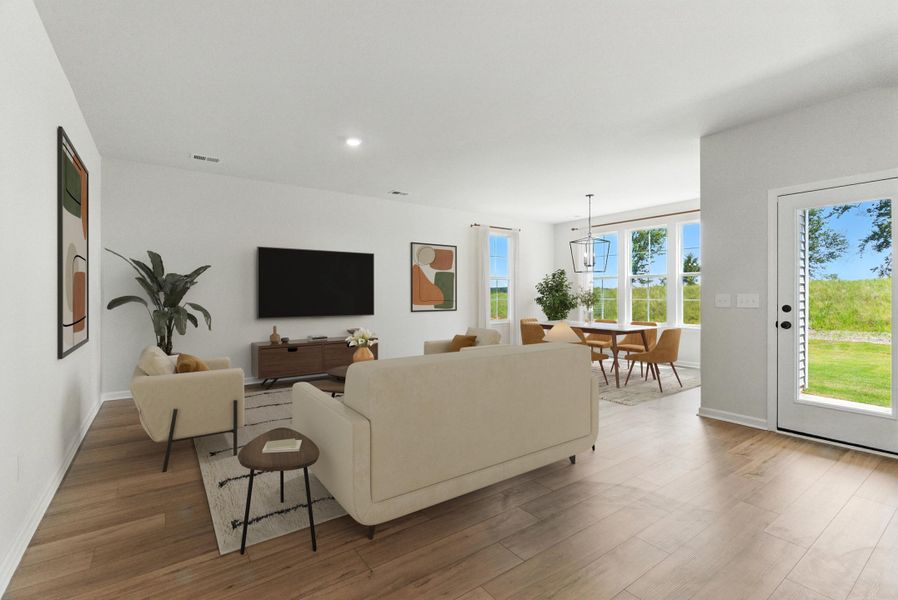 Furnished interior view inside a new home in , Summerville (Image 7).