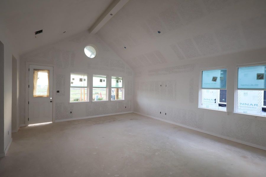 Open great room and dining area - still under construction! Open great room and dining area - still under construction!