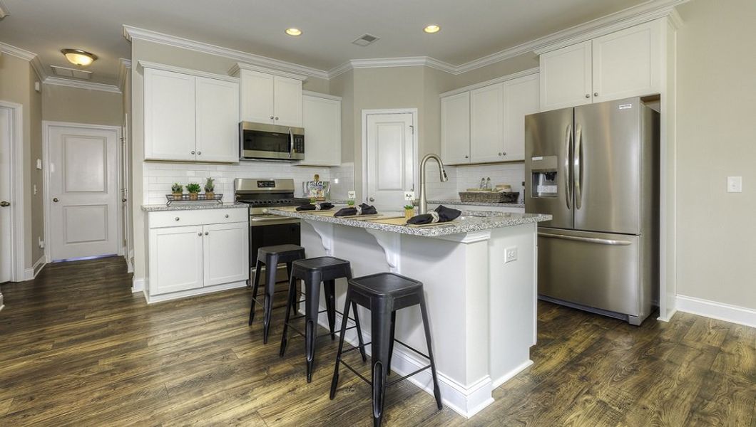 Representative furnished interior of a home built from the Carson by D.R. Horton in Townes at Tap Root Farms, Fletcher (Image 5).