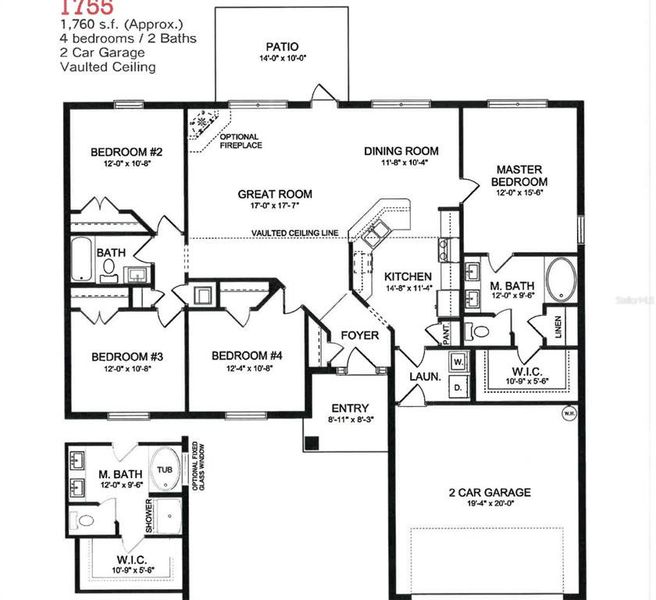2D floor plan layout of this home in Venice, Venice, FL (Image 3).