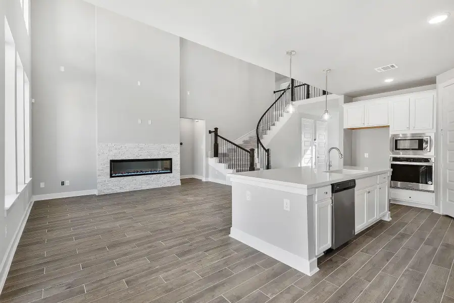 Furnished interior view inside a new home in Grand Central Park, Conroe (Image 12).