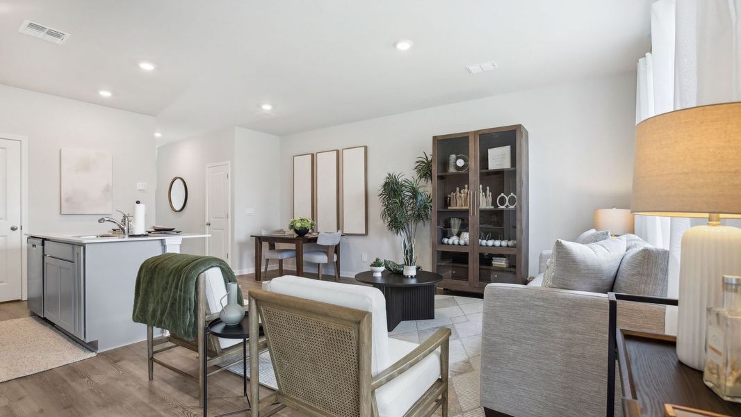 Furnished interior view inside a new home in River Landing Townhomes, Murfreesboro (Image 8).