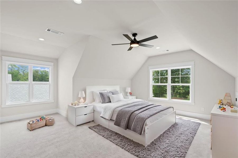 Furnished interior view inside a new home in , Dawsonville (Image 43).