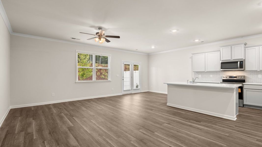 Representative unfurnished interior of a home built from the Salisbury by D.R. Horton in Independence Villas and Townhomes, Loganville (Image 19).