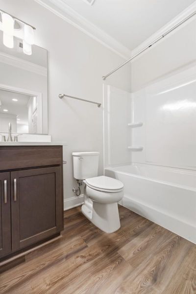 Furnished interior view inside a new home in Weybridge, Burlington (Image 12). Furnished interior view inside a new home in Weybridge, Burlington (Image 12).