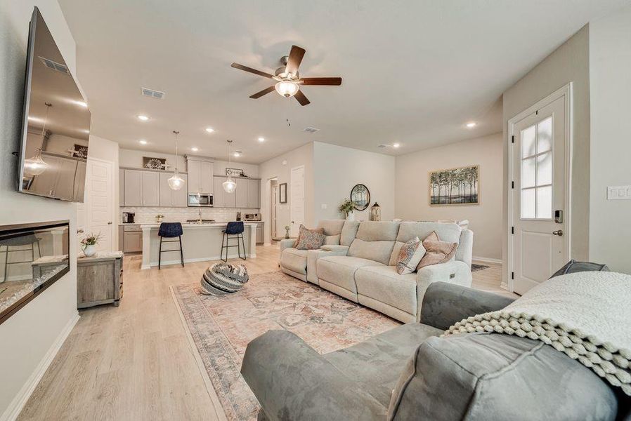 Furnished interior view inside a new home in , Flower Mound (Image 16).