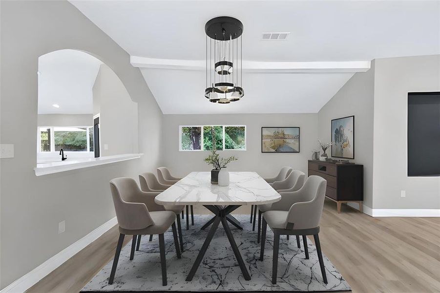 Furnished interior view inside a new home in , Dallas (Image 25). Furnished interior view inside a new home in , Dallas (Image 25).