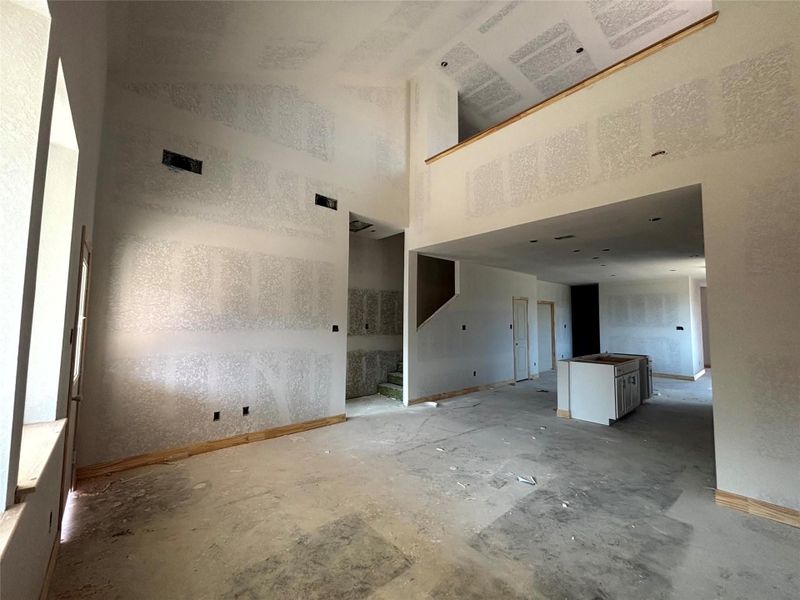 Actual progress of your home.