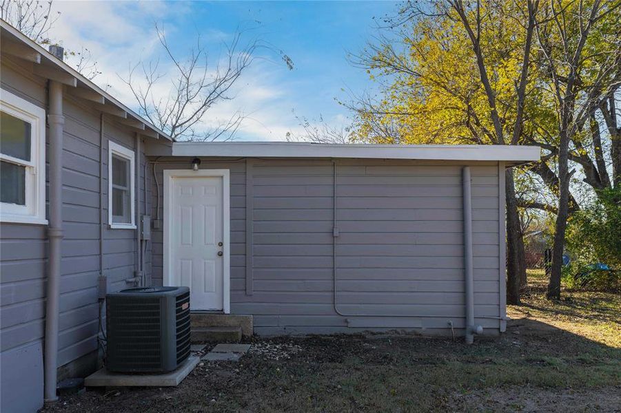 Exterior details and patio area of a home in , Early (Image 23).