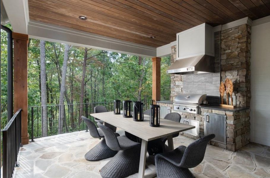 Exterior details and patio area of a home in , Dahlonega (Image 4). Exterior details and patio area of a home in , Dahlonega (Image 4).