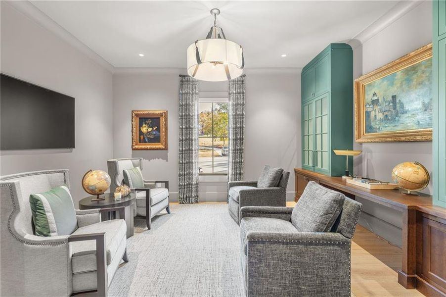 Furnished interior view inside a new home in , Flowery Branch (Image 47).