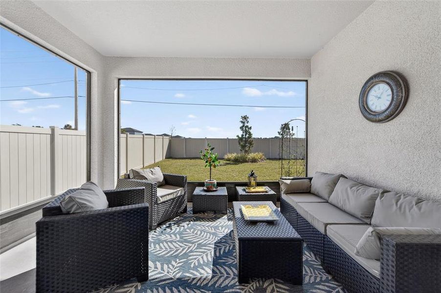 Exterior details and patio area of a home in Southshore Bay Active Adult, Wimauma (Image 33).