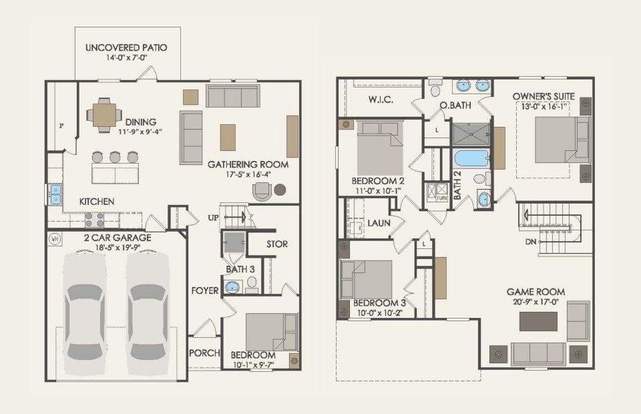 2D floor plan layout of this home in Arbordale, Forney, TX (Image 2). 2D floor plan layout of this home in Arbordale, Forney, TX (Image 2).