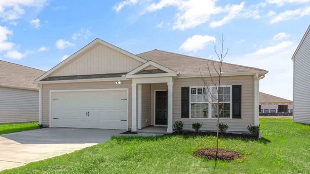 Front exterior of a new home in Madeline Farm, New Bern, NC, highlighting curb appeal (Image 19).