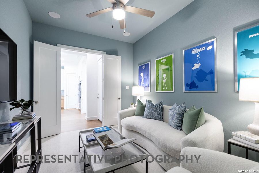 Furnished interior view inside a new home in Prominence, San Antonio (Image 14). Furnished interior view inside a new home in Prominence, San Antonio (Image 14).