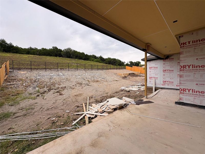 Rear Covered Patio & Private Backyard of Home Rear Covered Patio & Private Backyard of Home