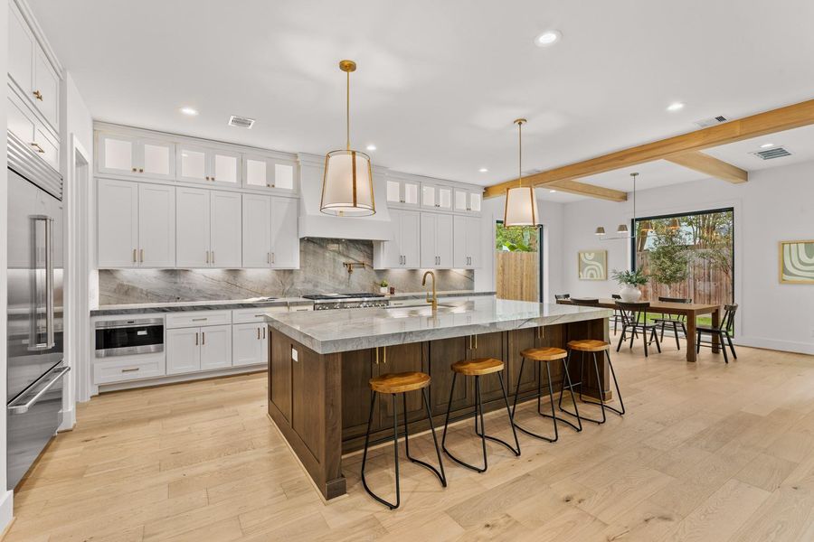 Furnished interior view inside a new home in , West University Place (Image 16).