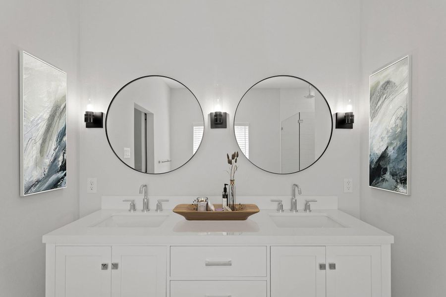 Serene primary bath (*Photo not of actual home and used for illustration purposes only.)