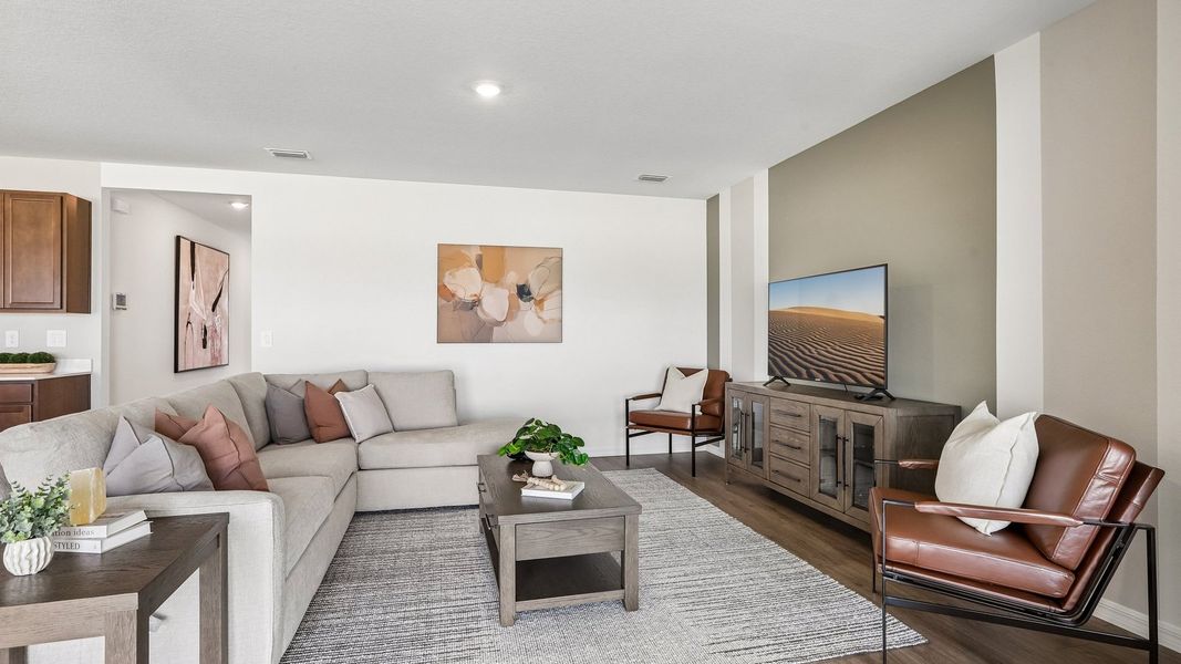 Furnished interior view inside a new home in Brookside, Ruskin (Image 10). Furnished interior view inside a new home in Brookside, Ruskin (Image 10).
