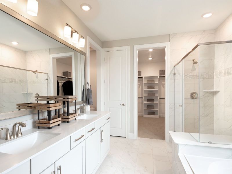 Furnished interior view inside a new home in Pine Lake Cove - Classic Series, Montgomery (Image 9).