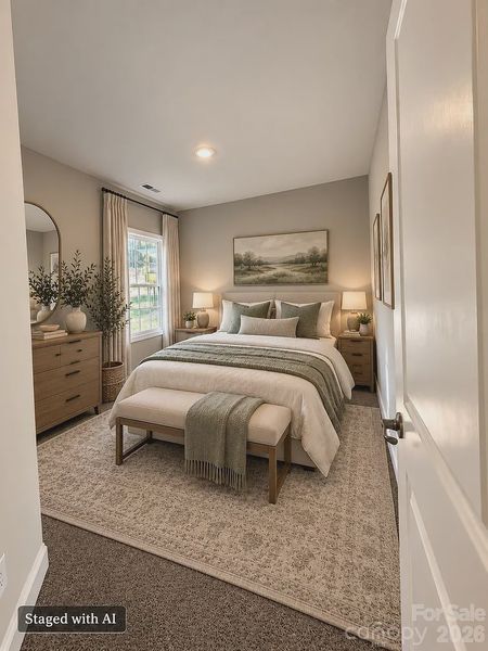 2913 Waterford Lane in Crystal Village. Built by Adams Homes - Affordable NC Home 2100 Square Feet - Bedroom