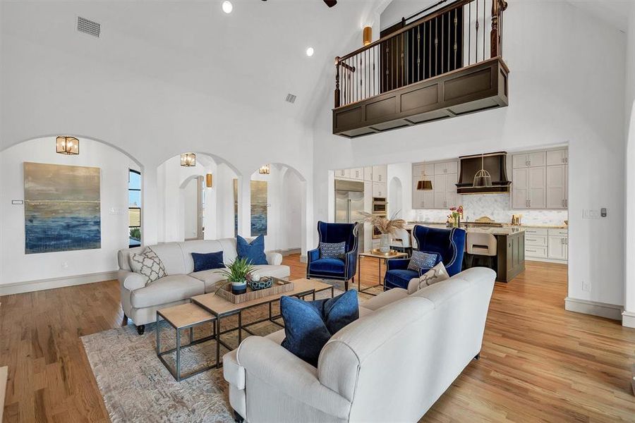 Furnished interior view inside a new home in , Aledo (Image 6).